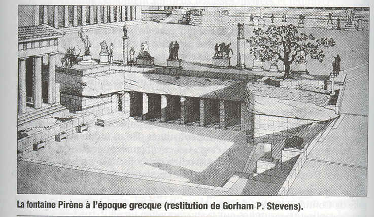 Fontaine Pirène à l'époque antique